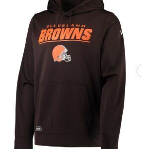NFL Combine Authentic Dark Brown Pullover Hoodie - Size Large